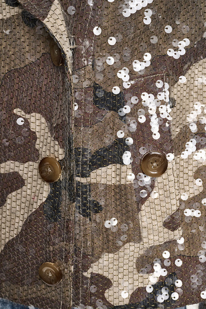 DKNY SEQUIN DOUBLE BREASTED TRENCH COAT
