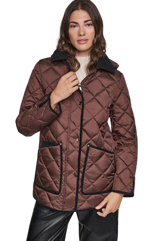 DKNY QUILTED BARN JACKET