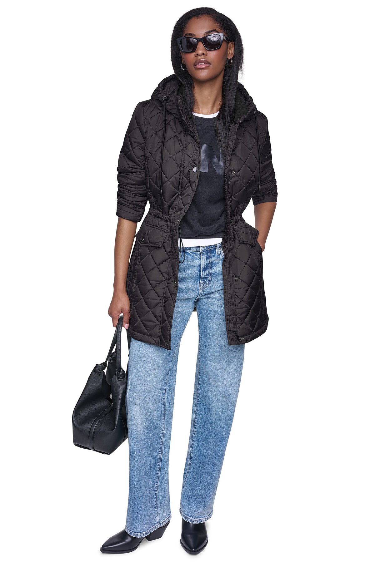 DKNY QUILTED ANORAK