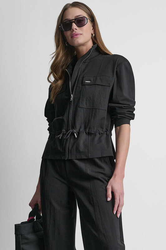 DKNY PIQUÉ TECH JACKET
