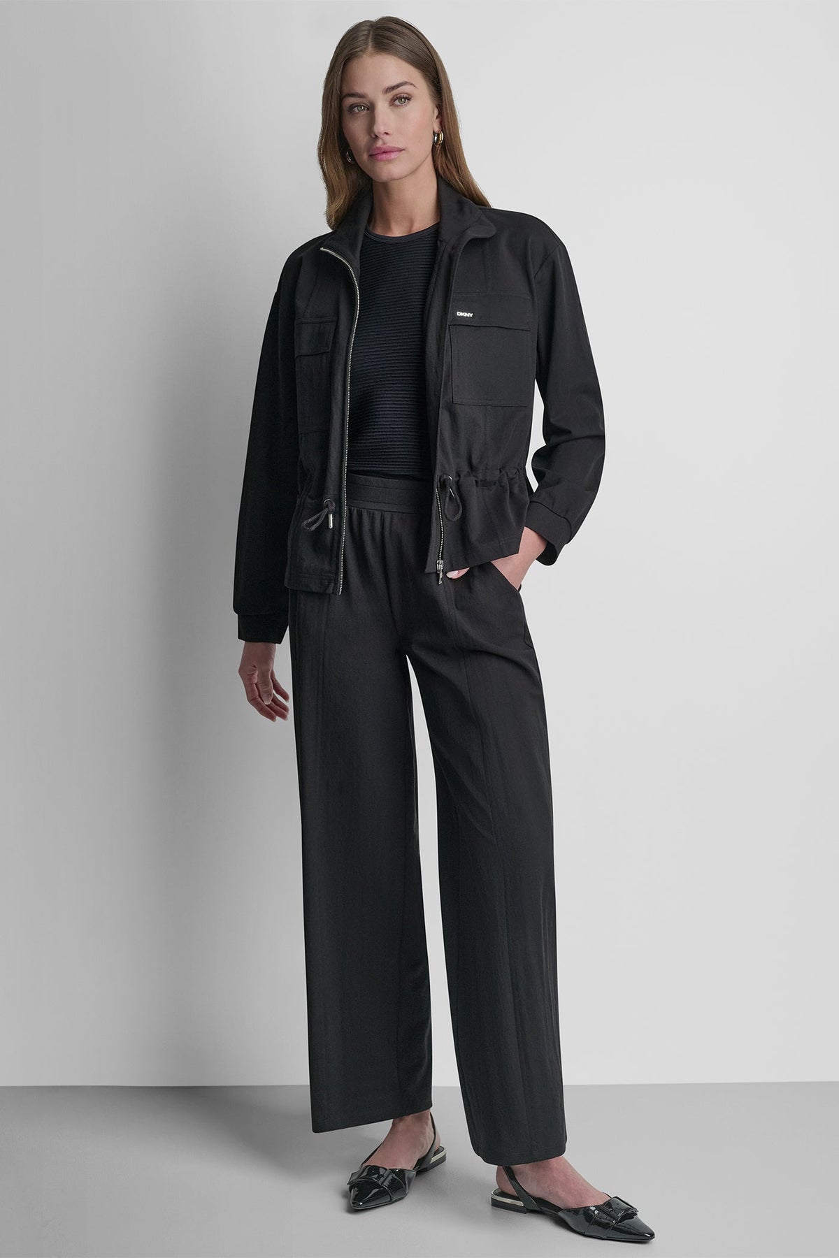 DKNY PIQUÉ TECH JACKET