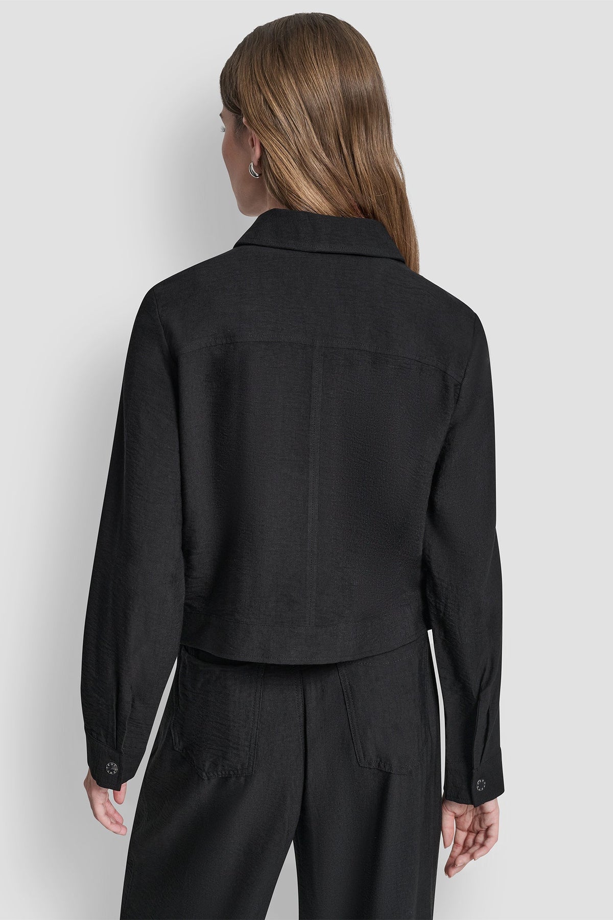 DKNY CROPPED TRUCKER JACKET