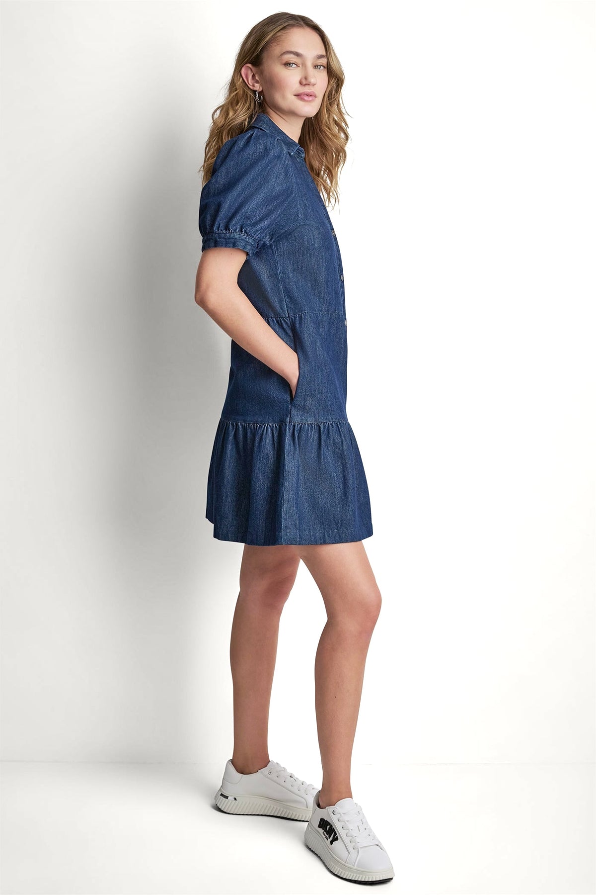 DKNY DENIM MINI DRESS