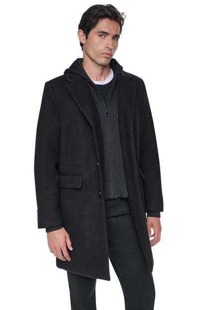 DKNY FAUX WOOL COAT