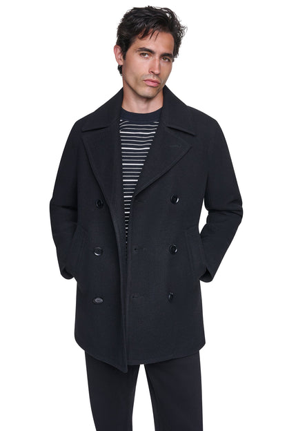 DKNY FAUX WOOL PEACOAT