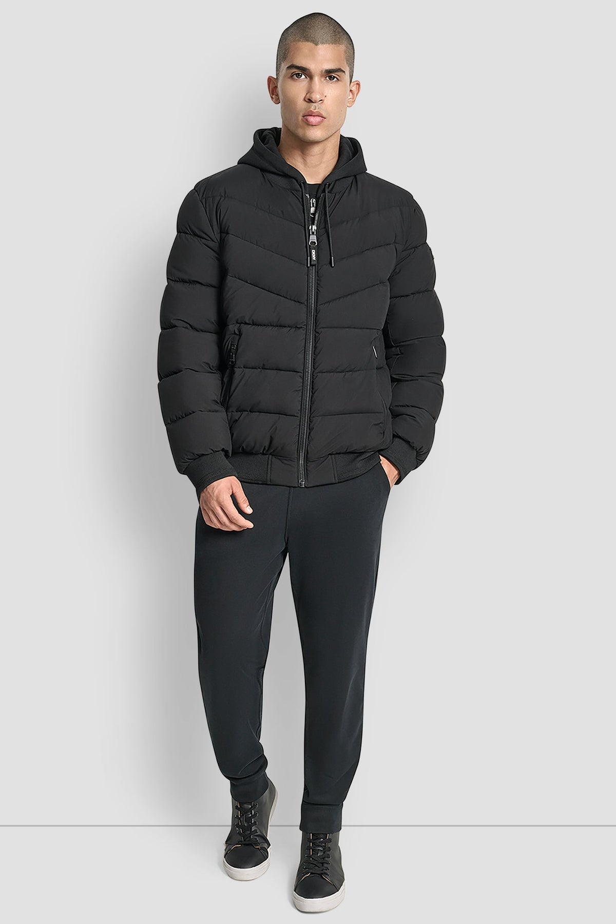 DKNY STRETCH BOMBER JACKET