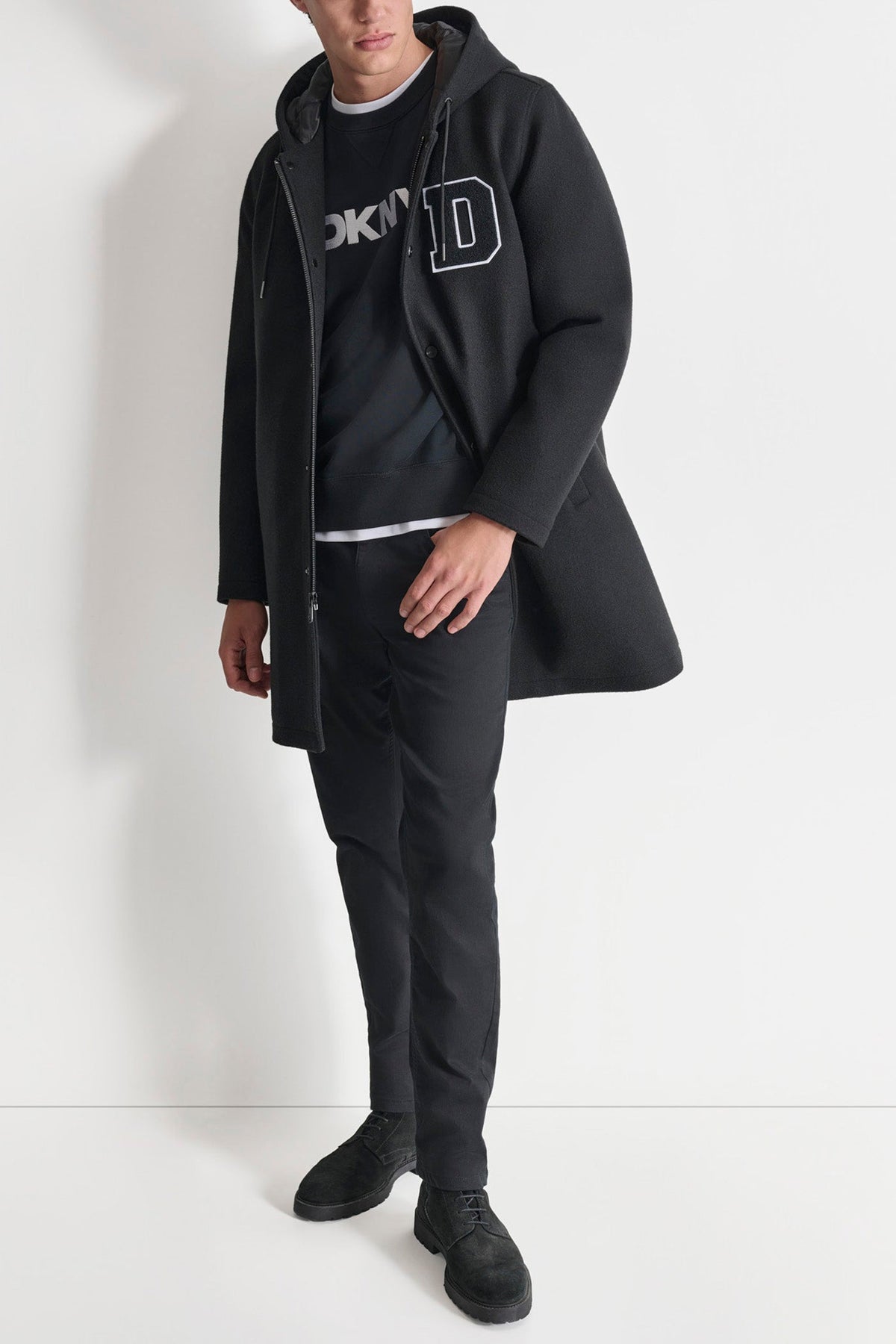 DKNY VARSITY STADIUM COAT