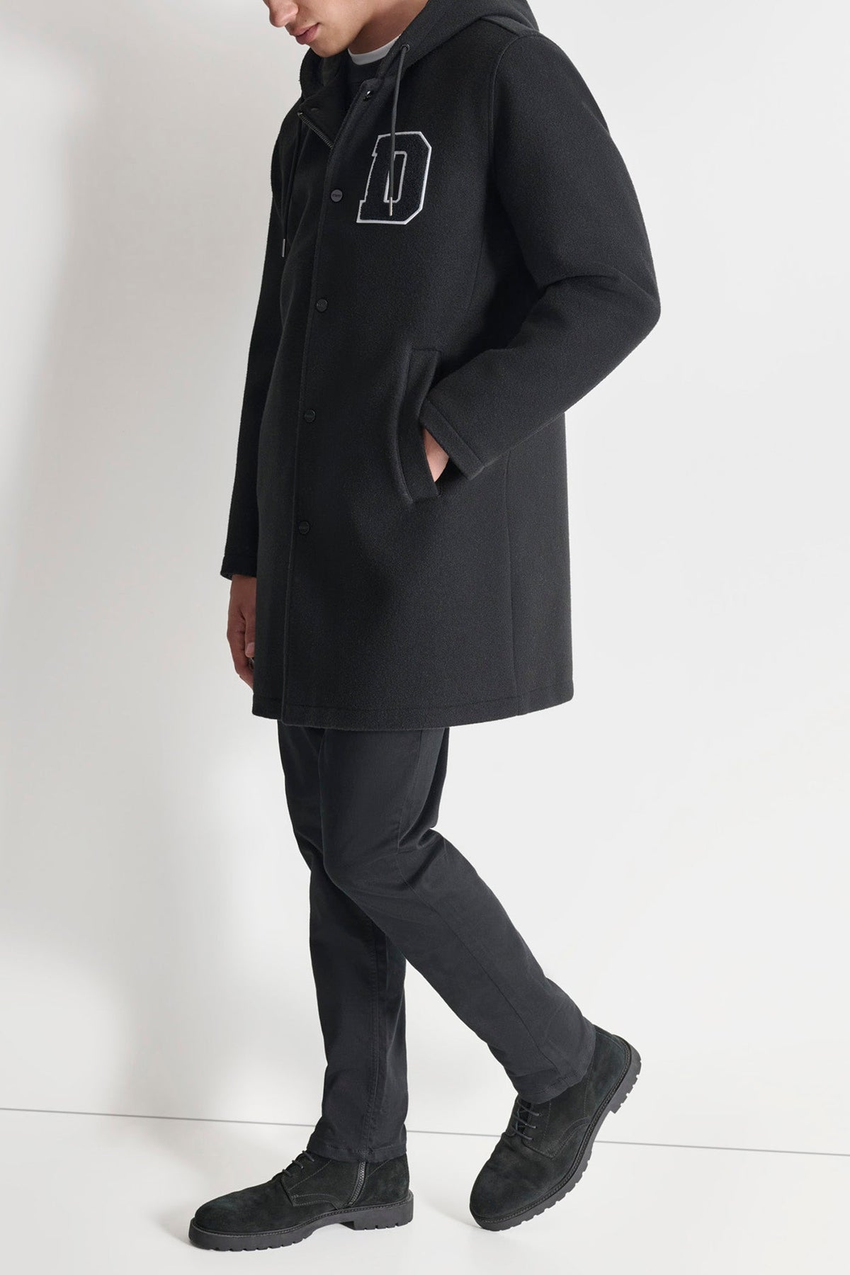 DKNY VARSITY STADIUM COAT