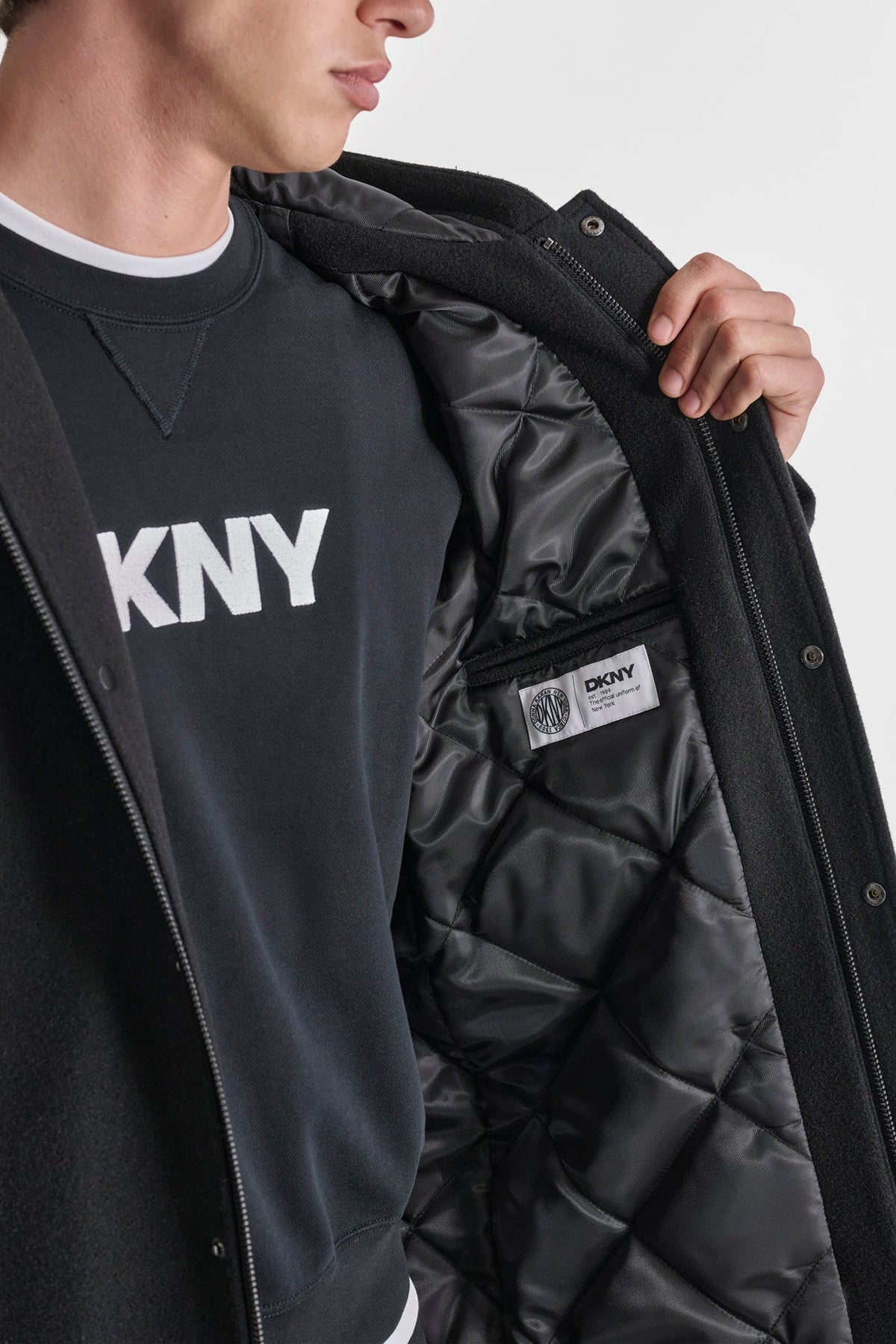 DKNY VARSITY STADIUM COAT