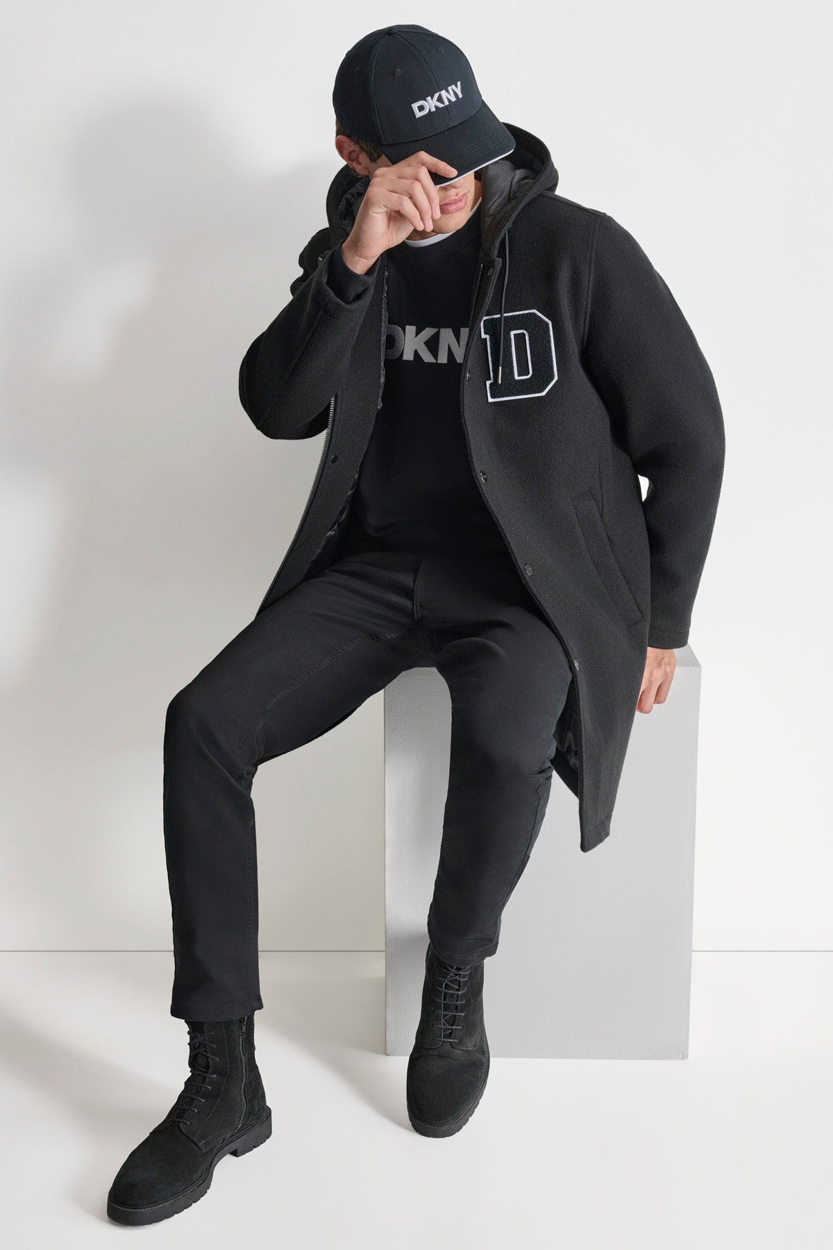 DKNY VARSITY STADIUM COAT