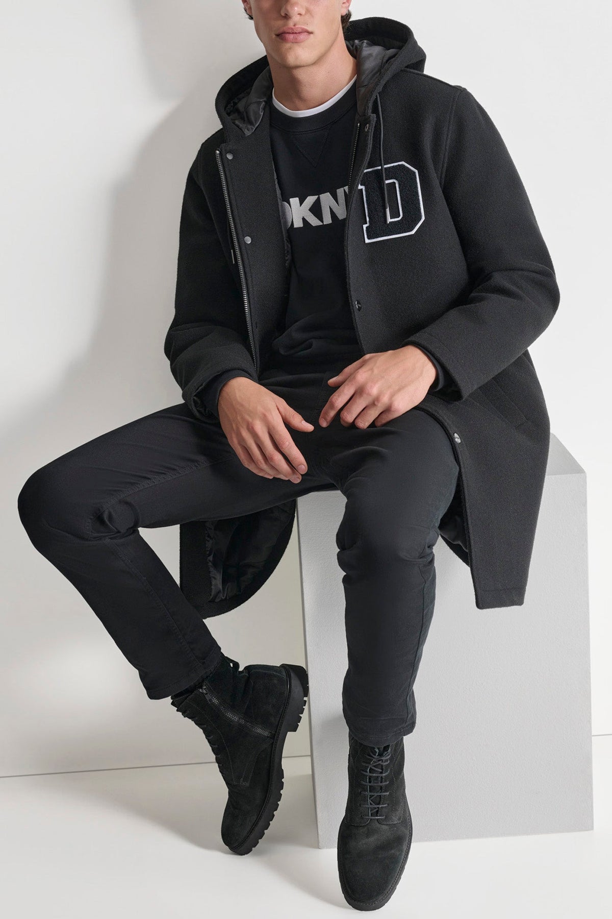 DKNY VARSITY STADIUM COAT