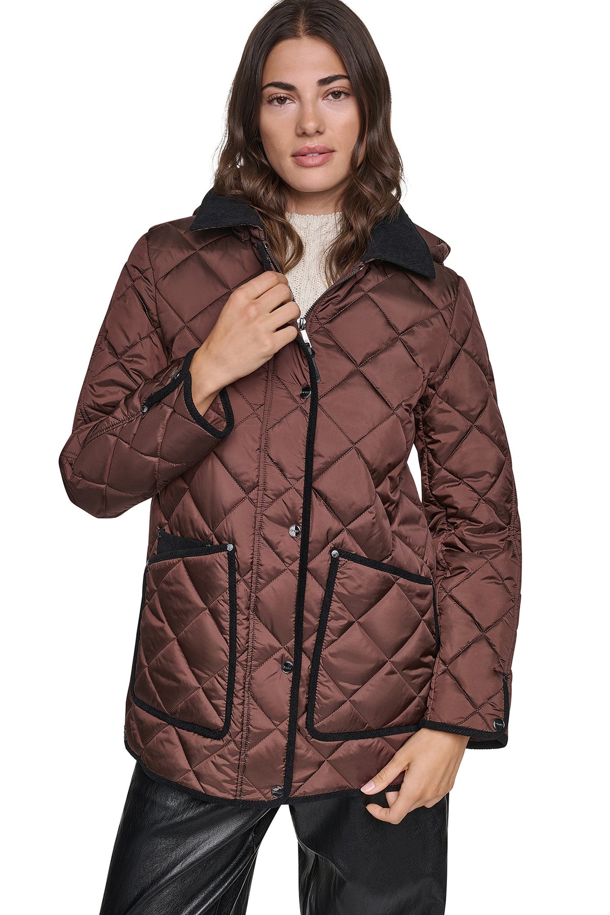 DKNY QUILTED BARN JACKET