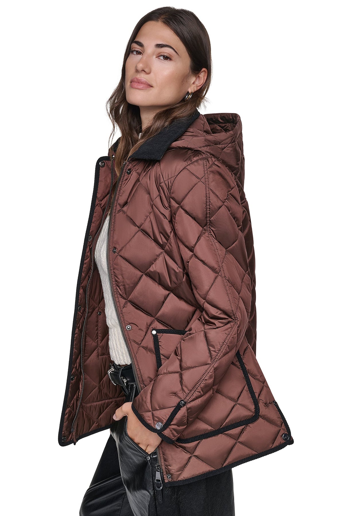 DKNY QUILTED BARN JACKET