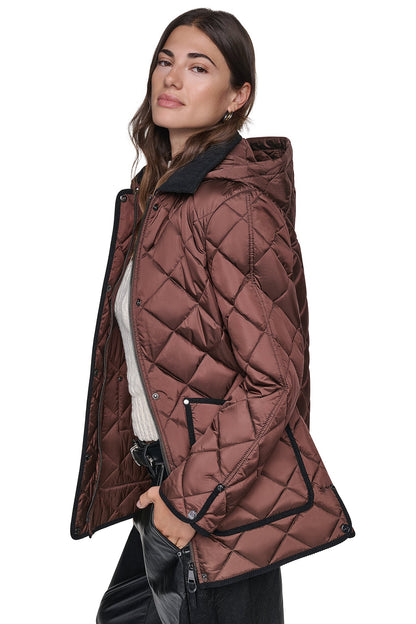 DKNY QUILTED BARN JACKET
