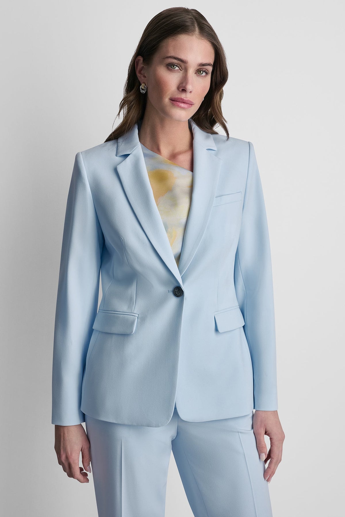 DKNY SINGLE BUTTON FRONT BLAZER