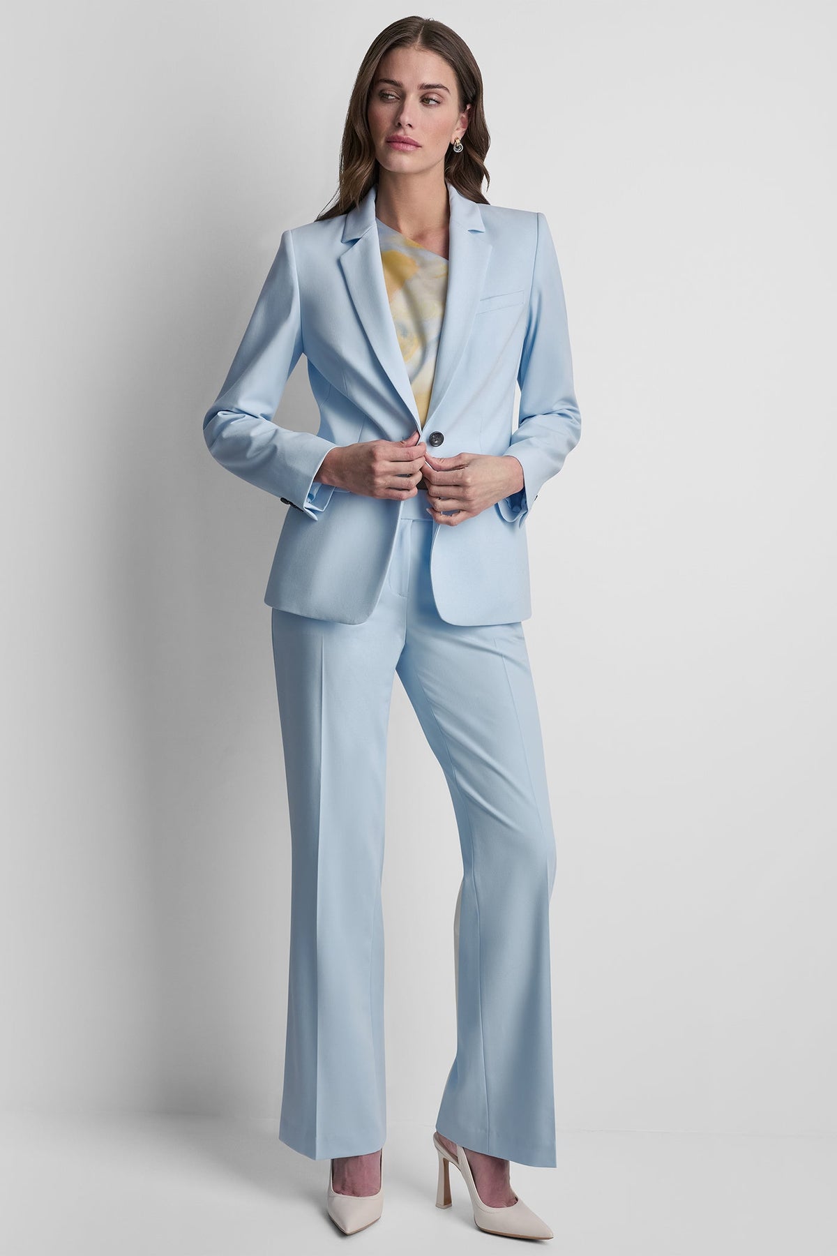 DKNY SINGLE BUTTON FRONT BLAZER