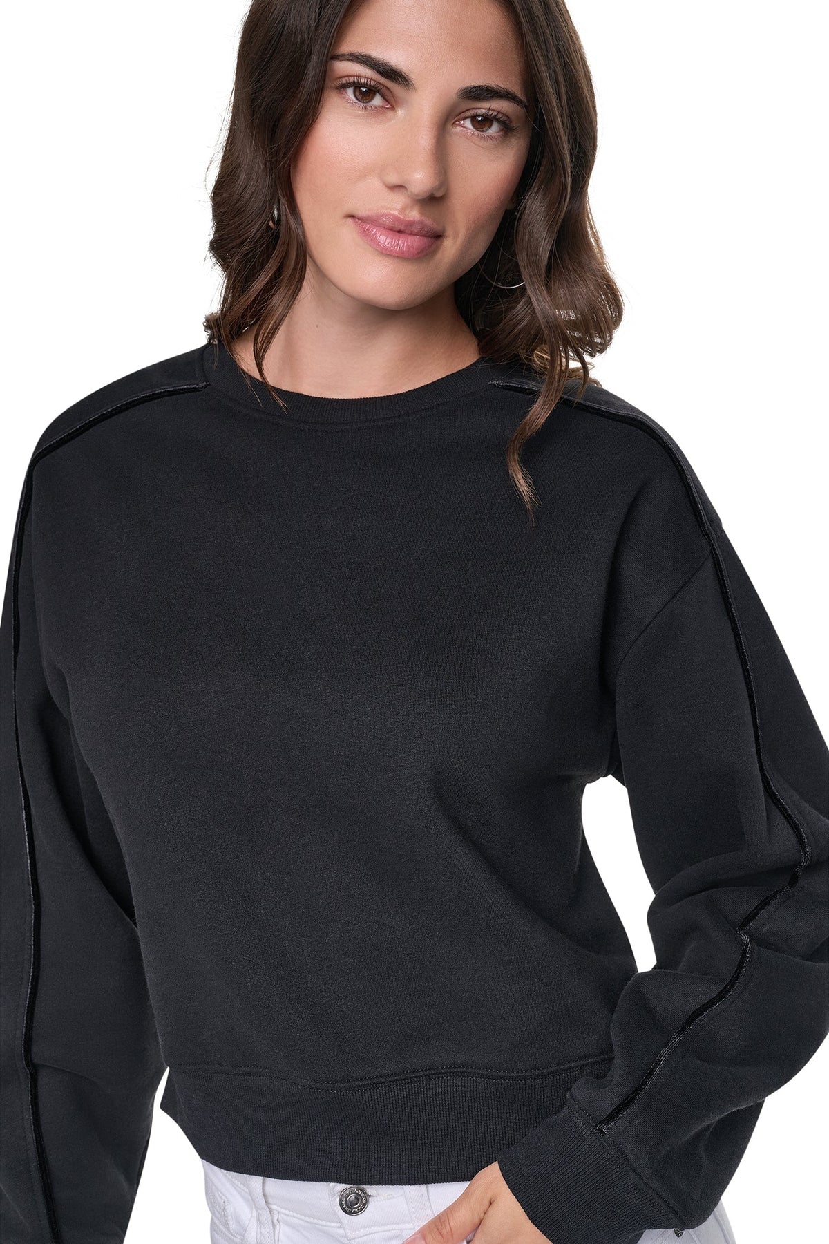 DKNY VELVET LOGO SWEATSHIRT