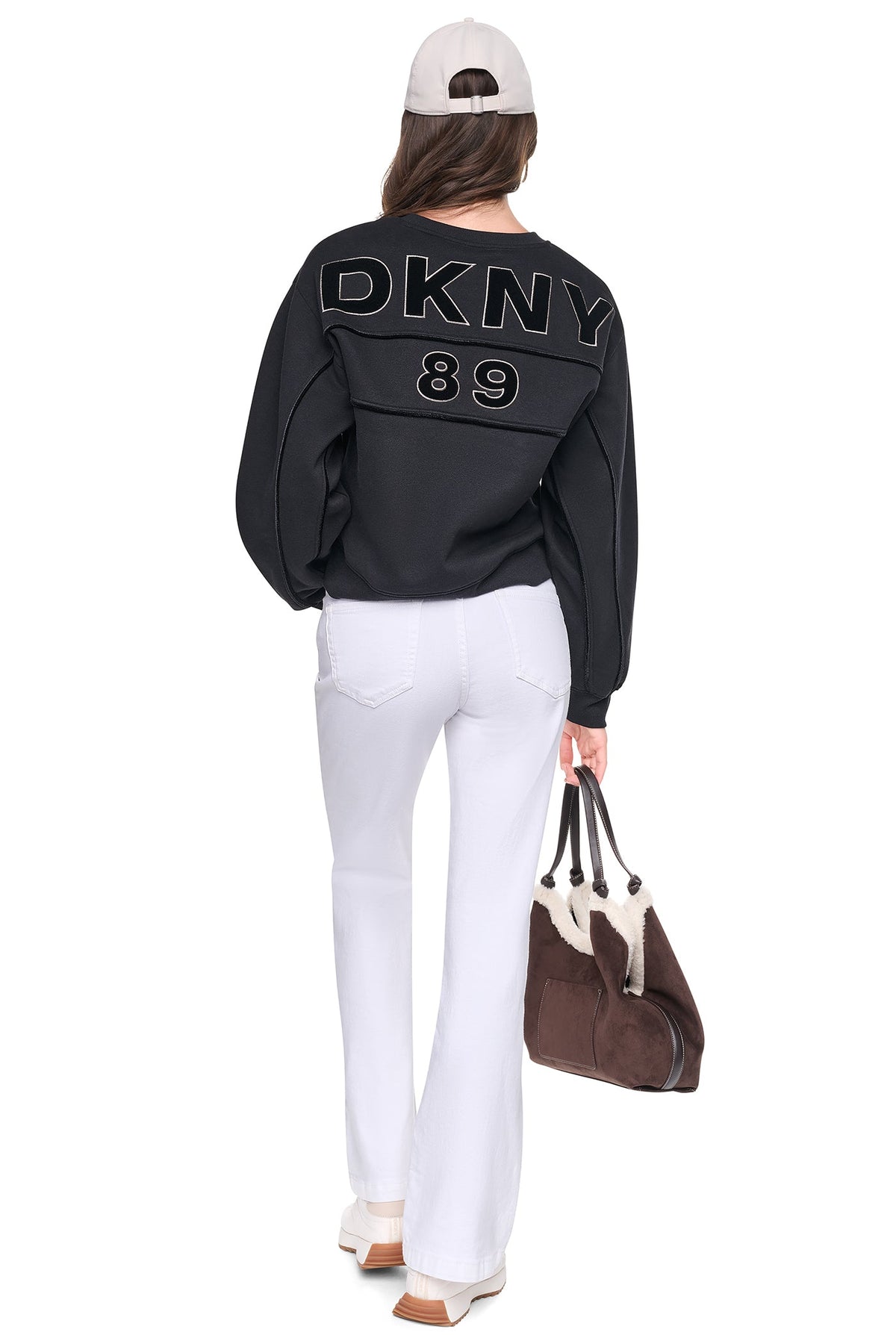 DKNY VELVET LOGO SWEATSHIRT