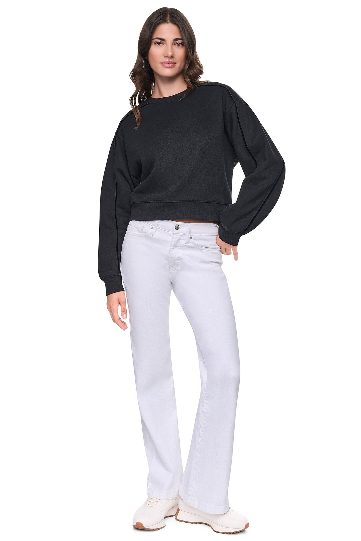 DKNY VELVET LOGO SWEATSHIRT