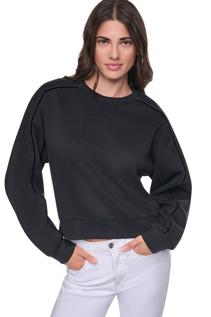 DKNY VELVET LOGO SWEATSHIRT