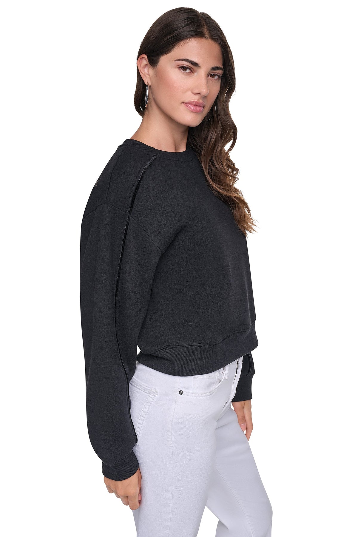 DKNY VELVET LOGO SWEATSHIRT