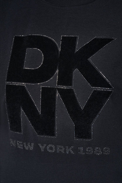 DKNY FLOCKED LOGO TEE