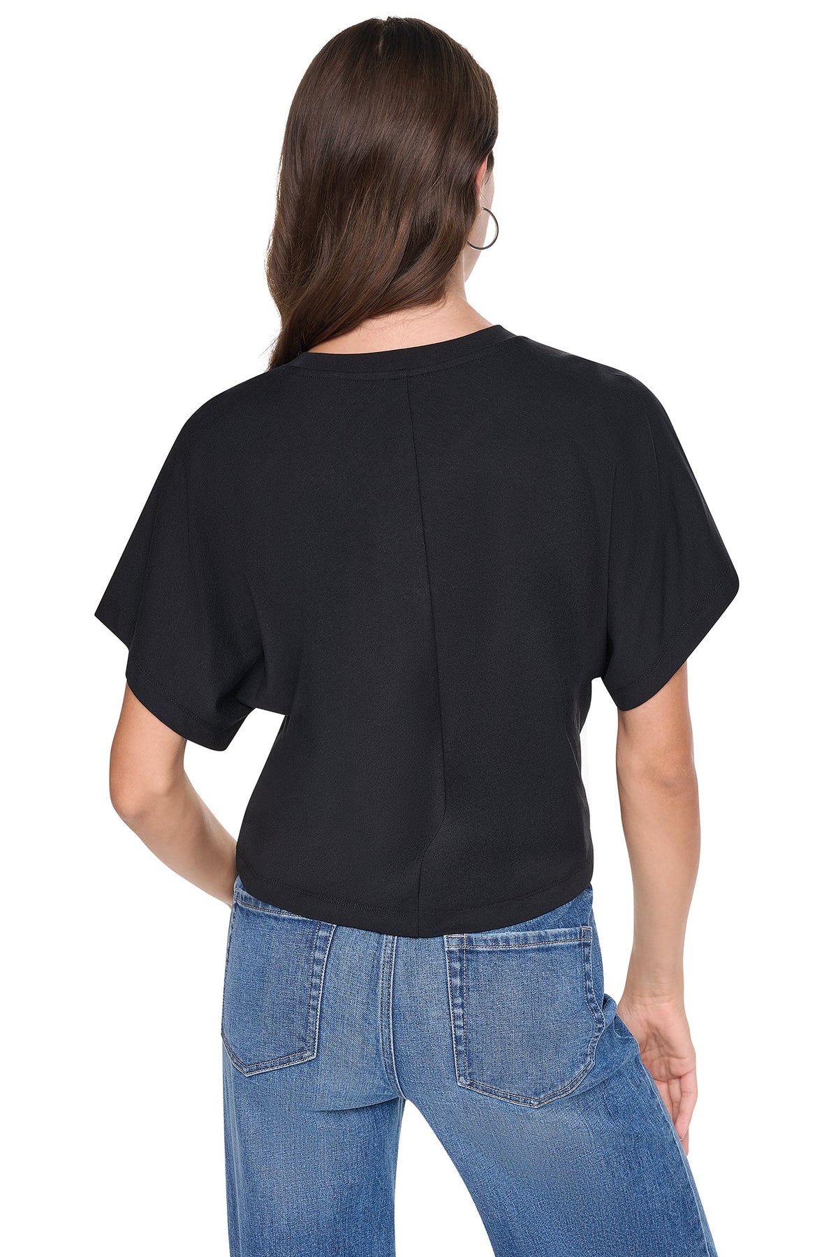 DKNY FLOCKED LOGO TEE