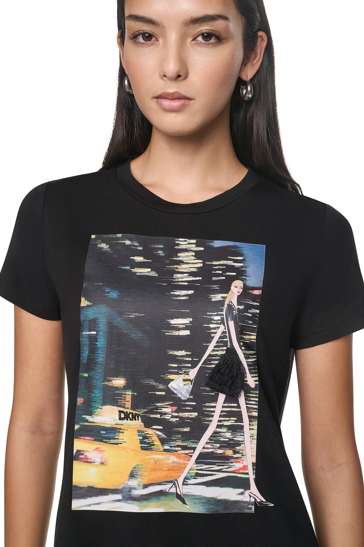 DKNY NYC NIGHTS GRAPHIC TEE