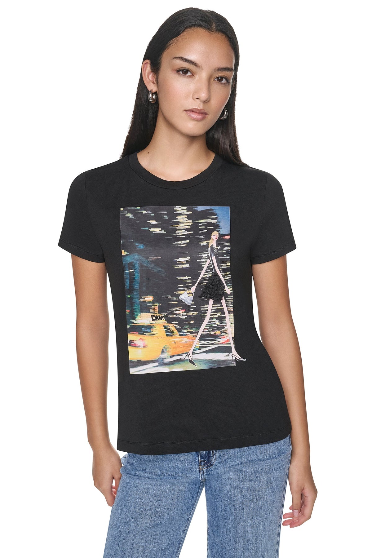 DKNY NYC NIGHTS GRAPHIC TEE