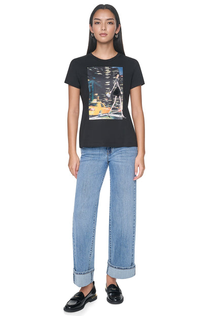 DKNY NYC NIGHTS GRAPHIC TEE