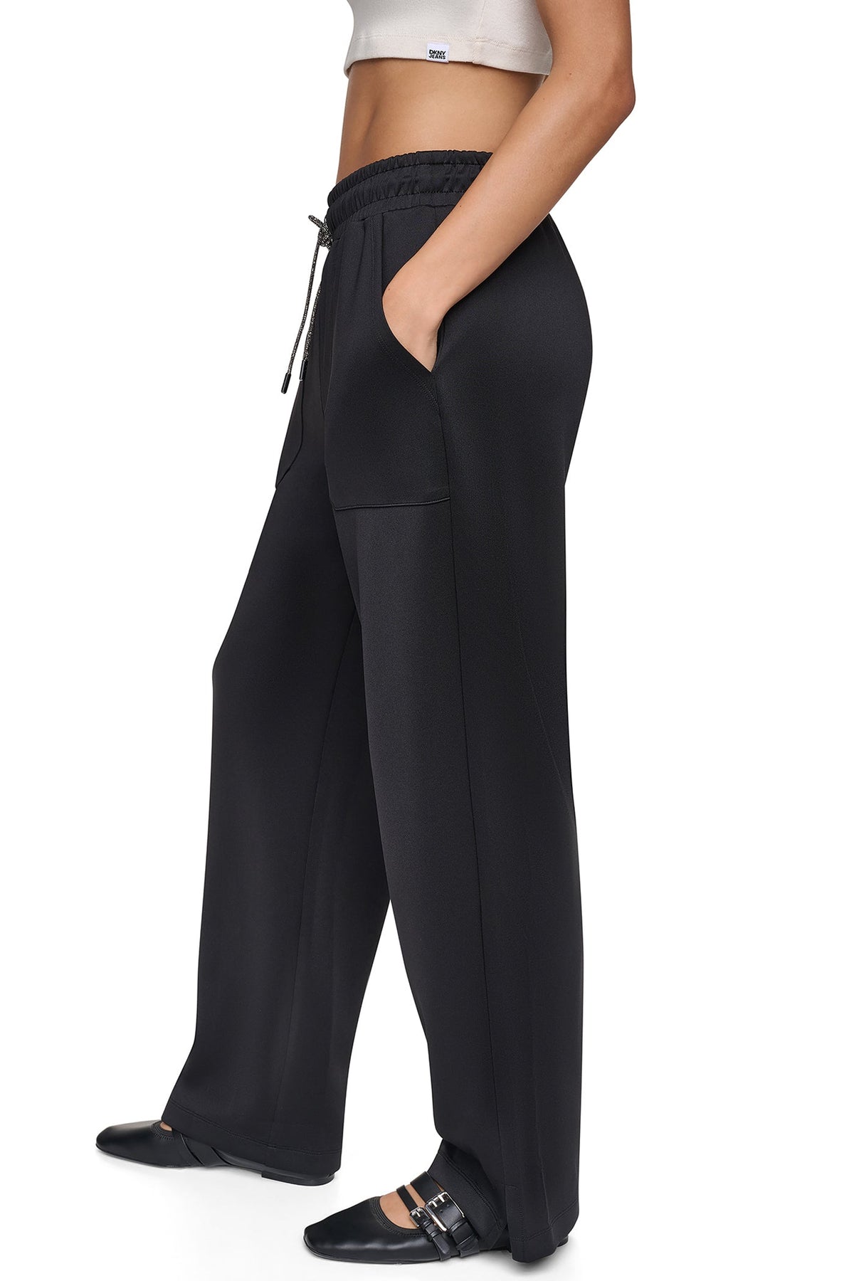 DKNY PINS & PATCHES DRAWSTRING PANT