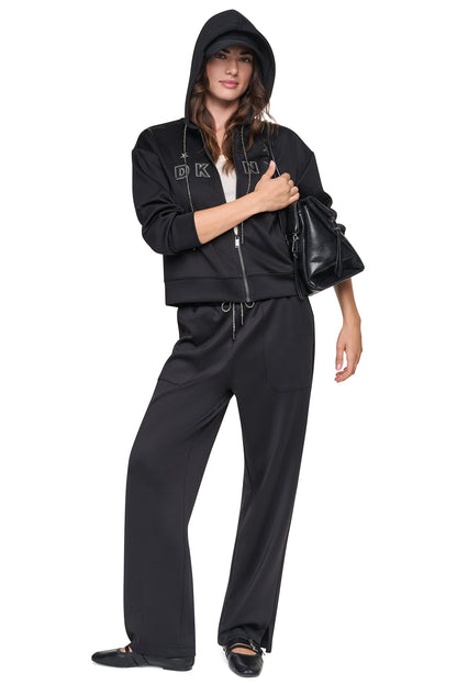 DKNY PINS & PATCHES DRAWSTRING PANT