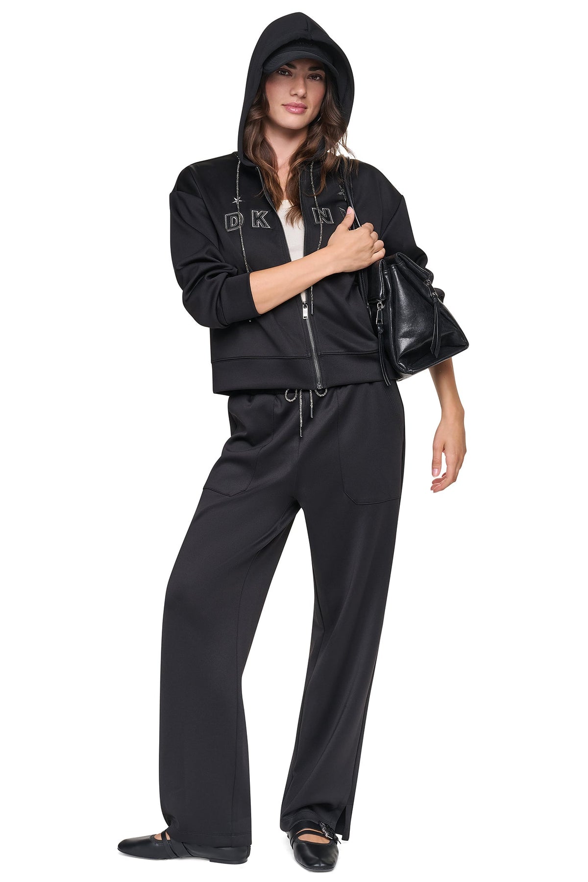 DKNY PINS & PATCHES DRAWSTRING PANT