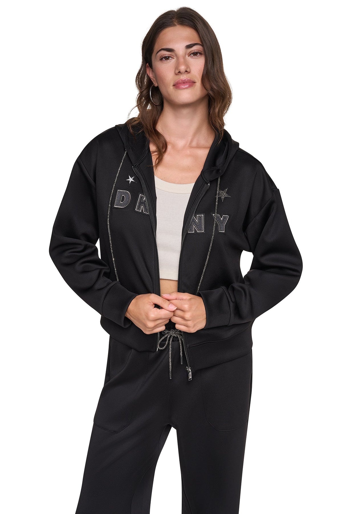 DKNY PINS & PATCHES HOODIE