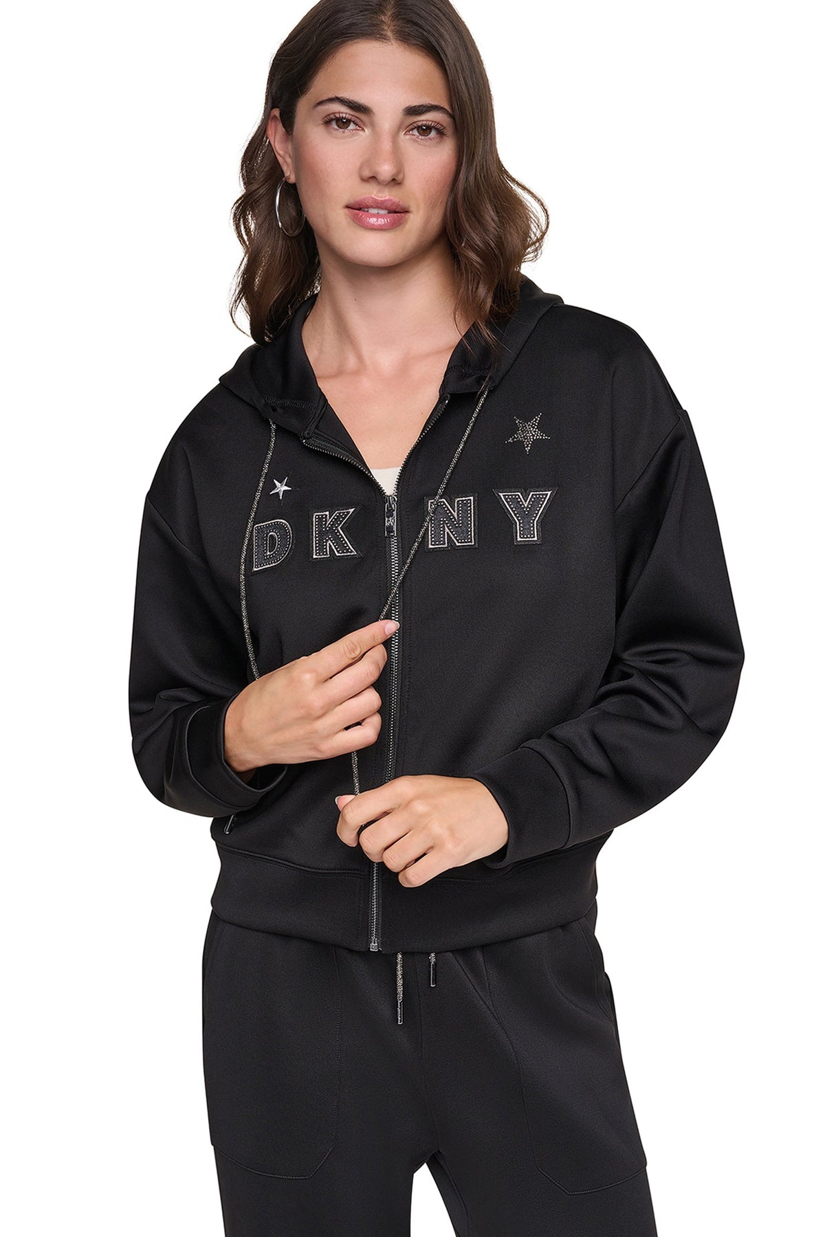 DKNY PINS & PATCHES HOODIE