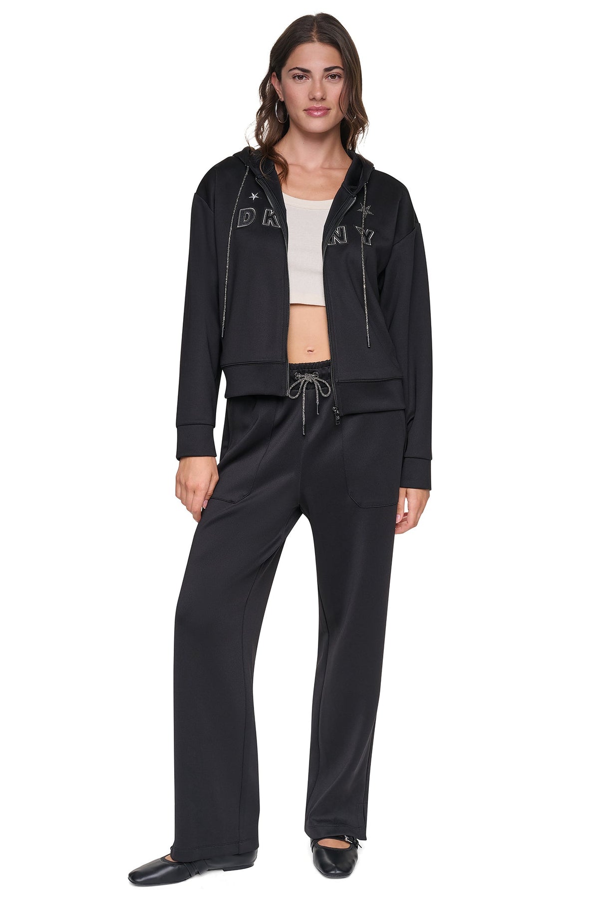 DKNY PINS & PATCHES HOODIE