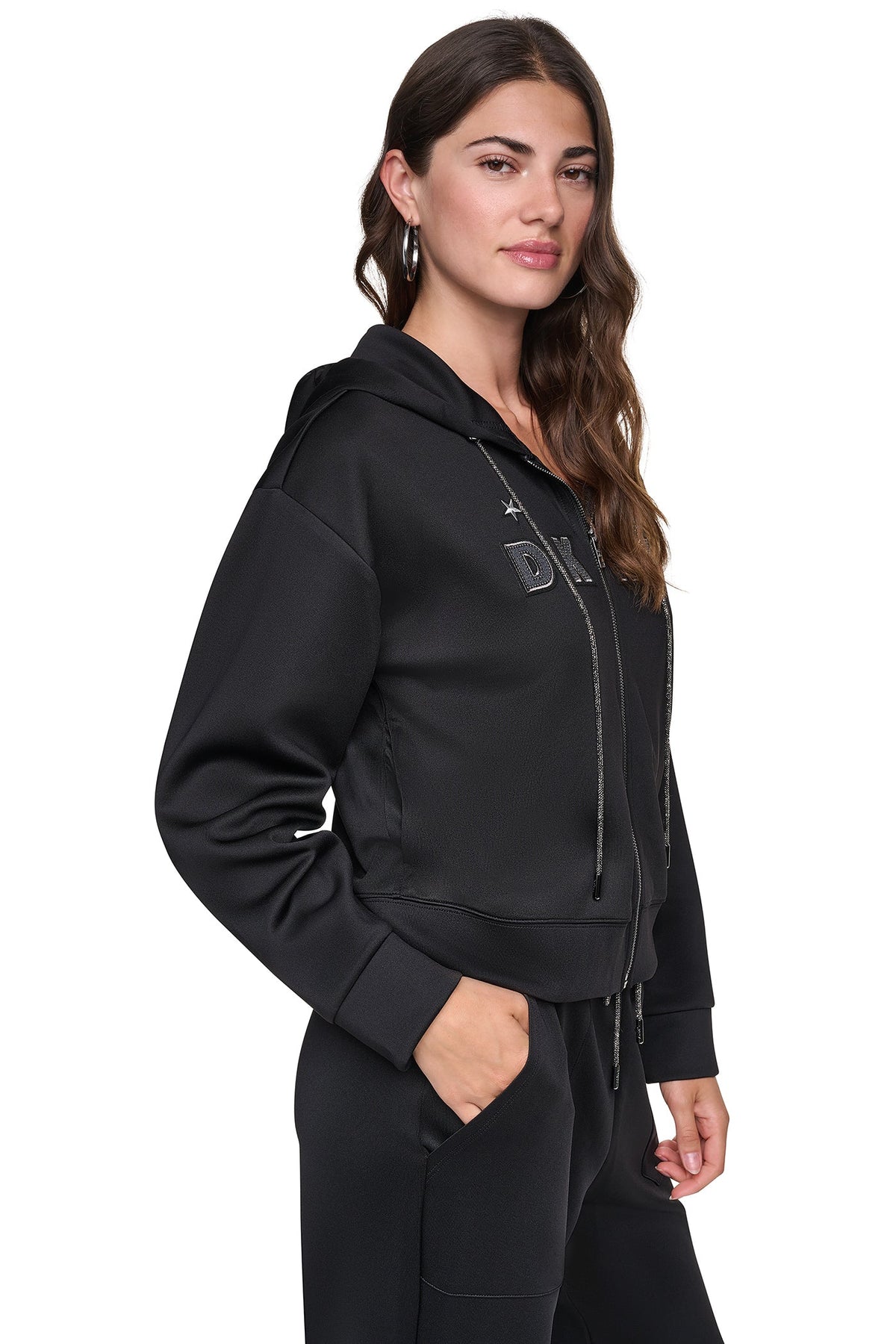 DKNY PINS & PATCHES HOODIE