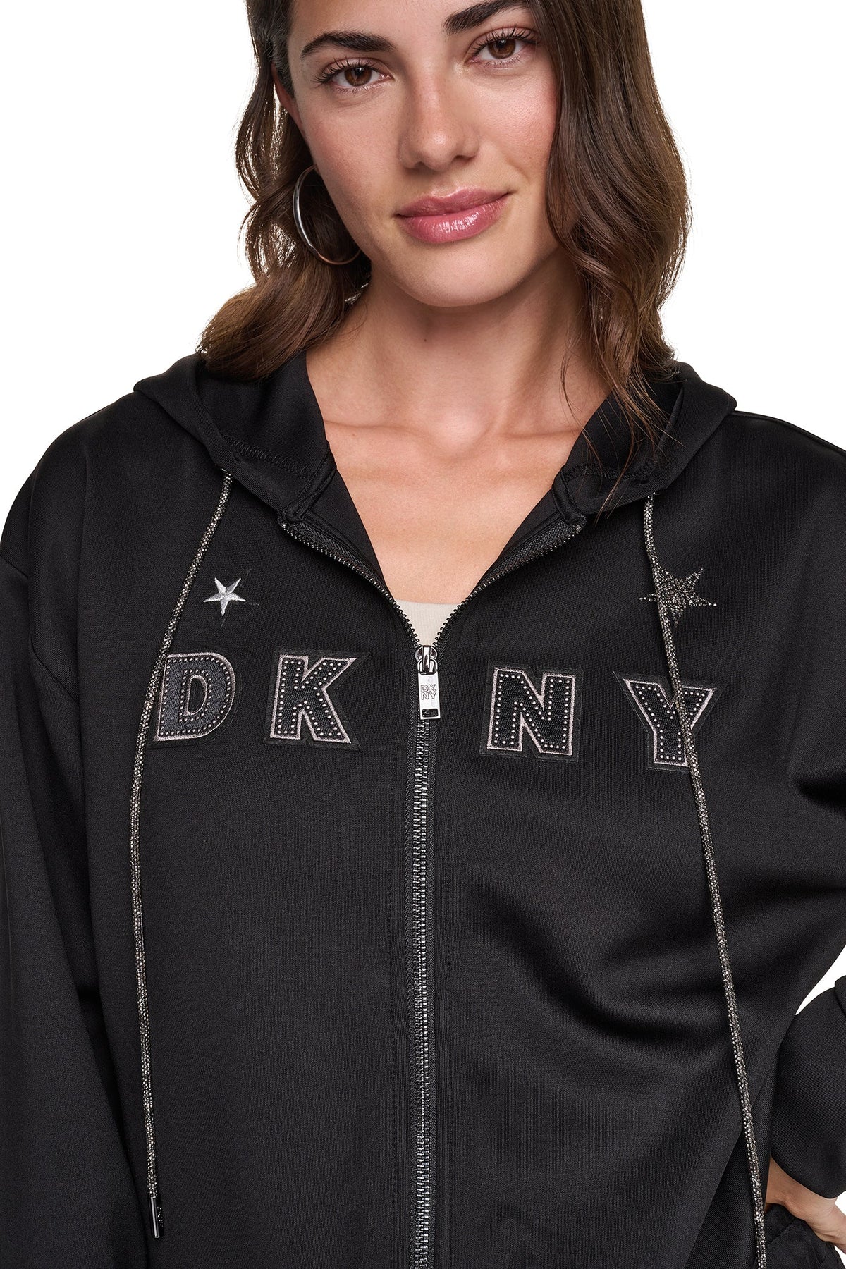 DKNY PINS & PATCHES HOODIE