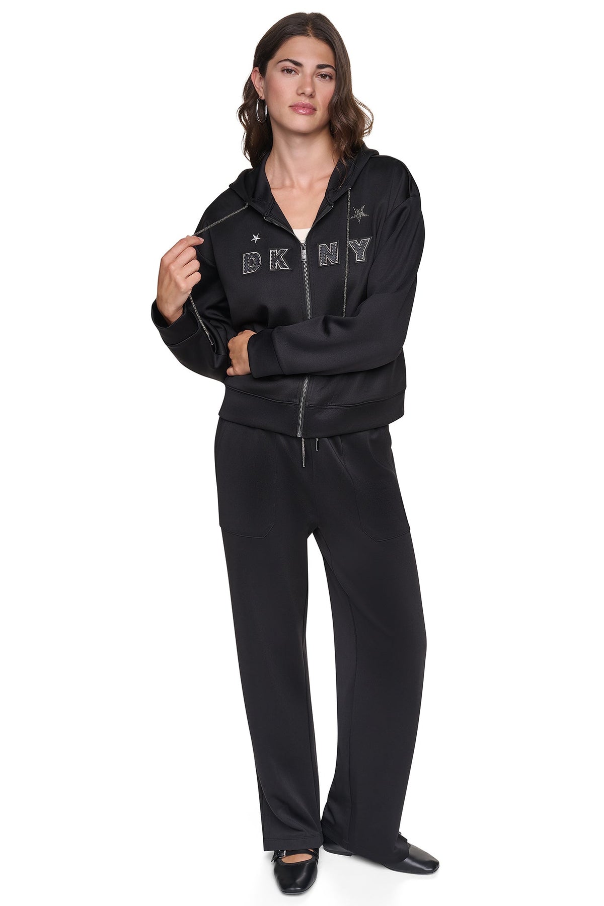 DKNY PINS & PATCHES HOODIE