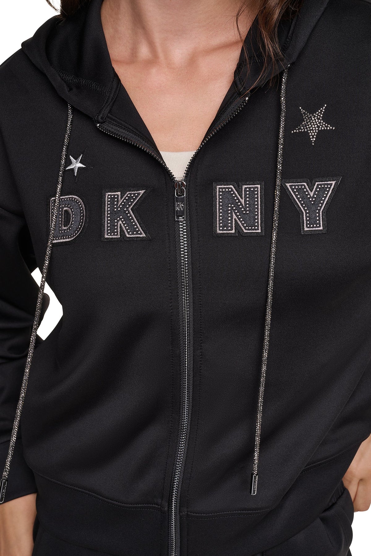 DKNY PINS & PATCHES HOODIE