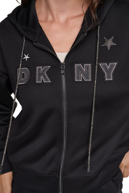 DKNY PINS & PATCHES HOODIE