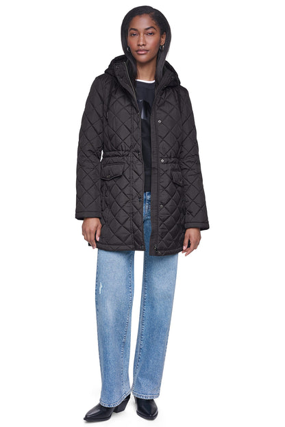 DKNY QUILTED ANORAK