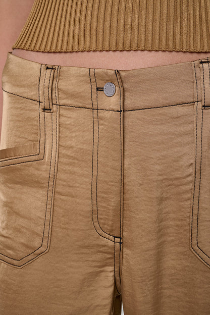 DKNY TOP STITCH STRAIGHT LEG PANT