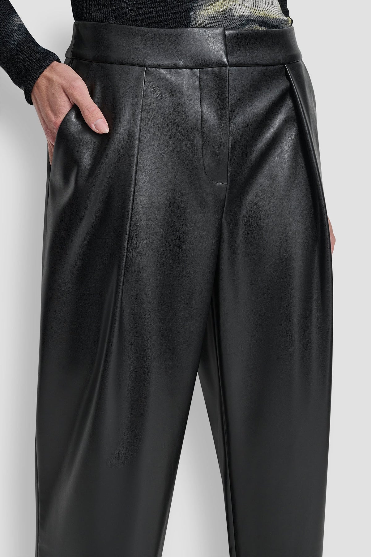 DKNY WIDE LEG PLEAT FRONT PANT
