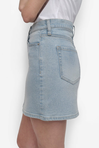 DKNY MINI SKIRT WITH RHINESTONE EMBELLISHMENT