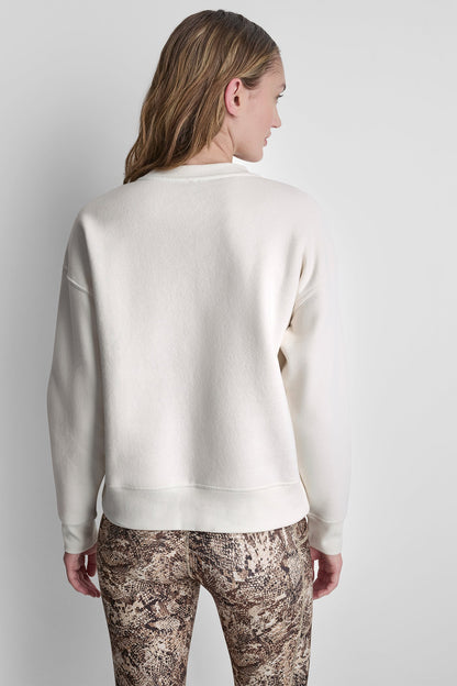 DKNY SNAKE PRINT LOGO SWEATSHIRT