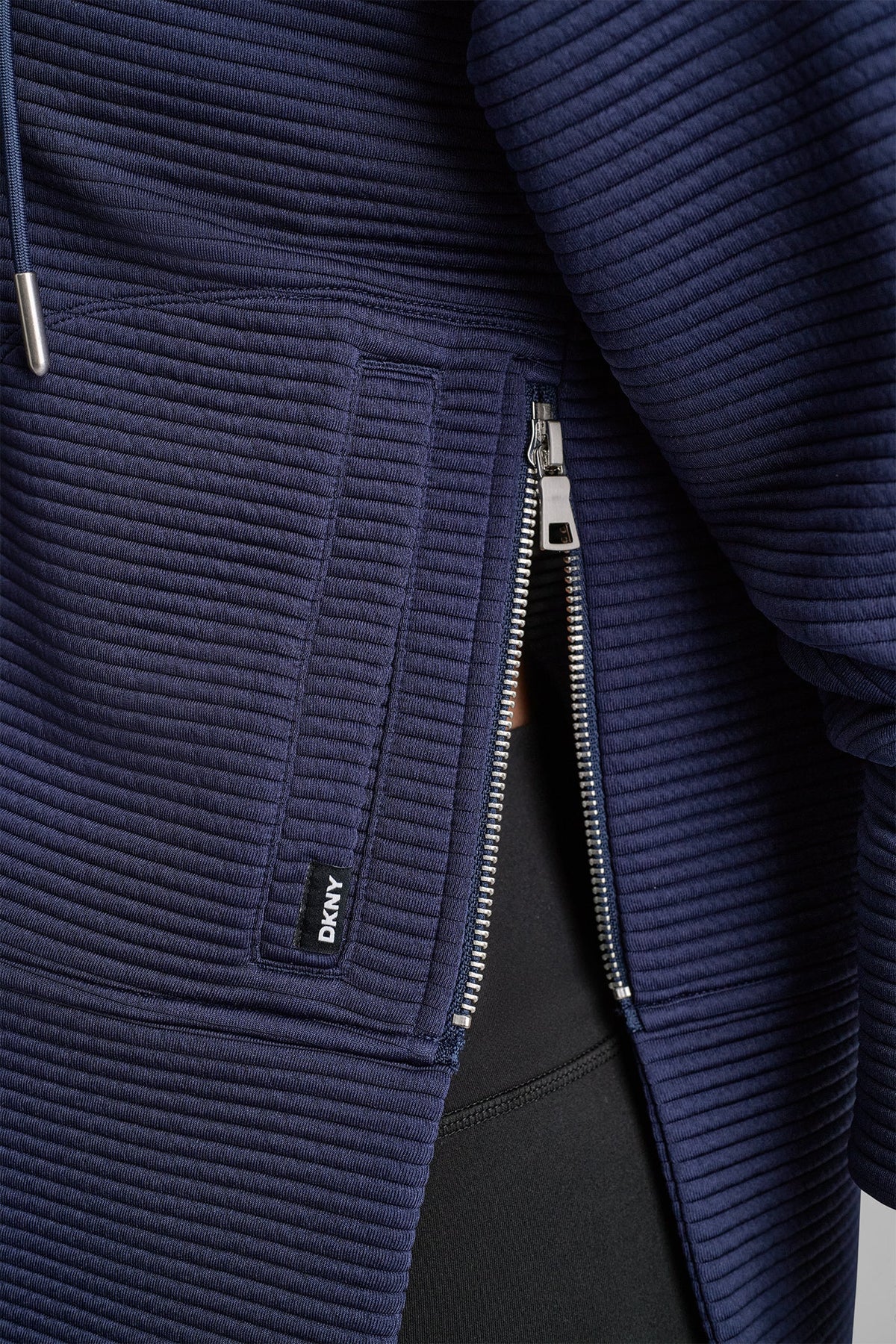 DKNY TECH OTTOMAN FULL ZIP HOODIE