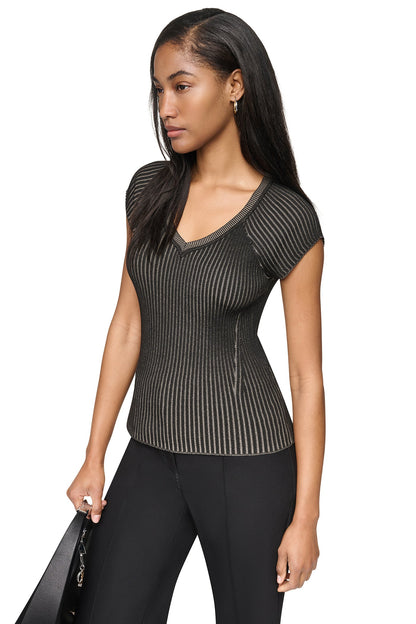 DKNY RIB KNIT SWEATER