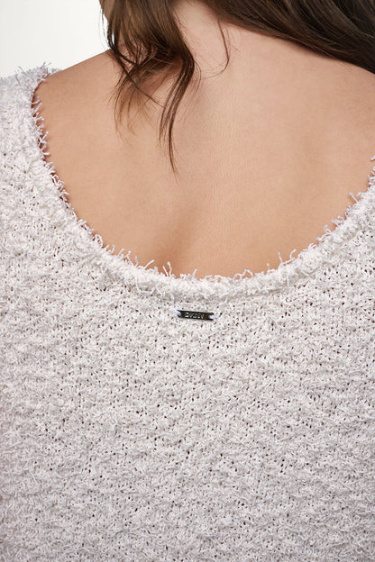 DKNY CROPPED FRINGE TANK
