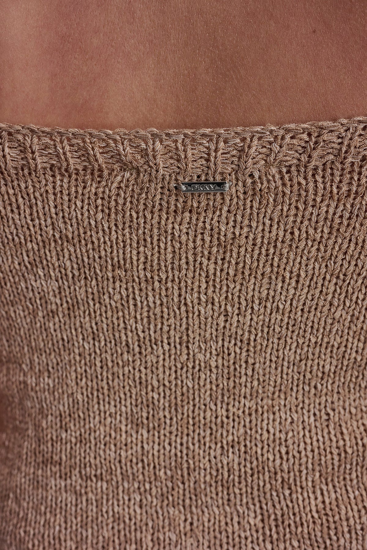 DKNY CURVED HEM RIB DETAIL CAMI